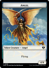 Copy (54) // Angel Double-Sided Token [Commander Masters Tokens] | Lots Moore NSW