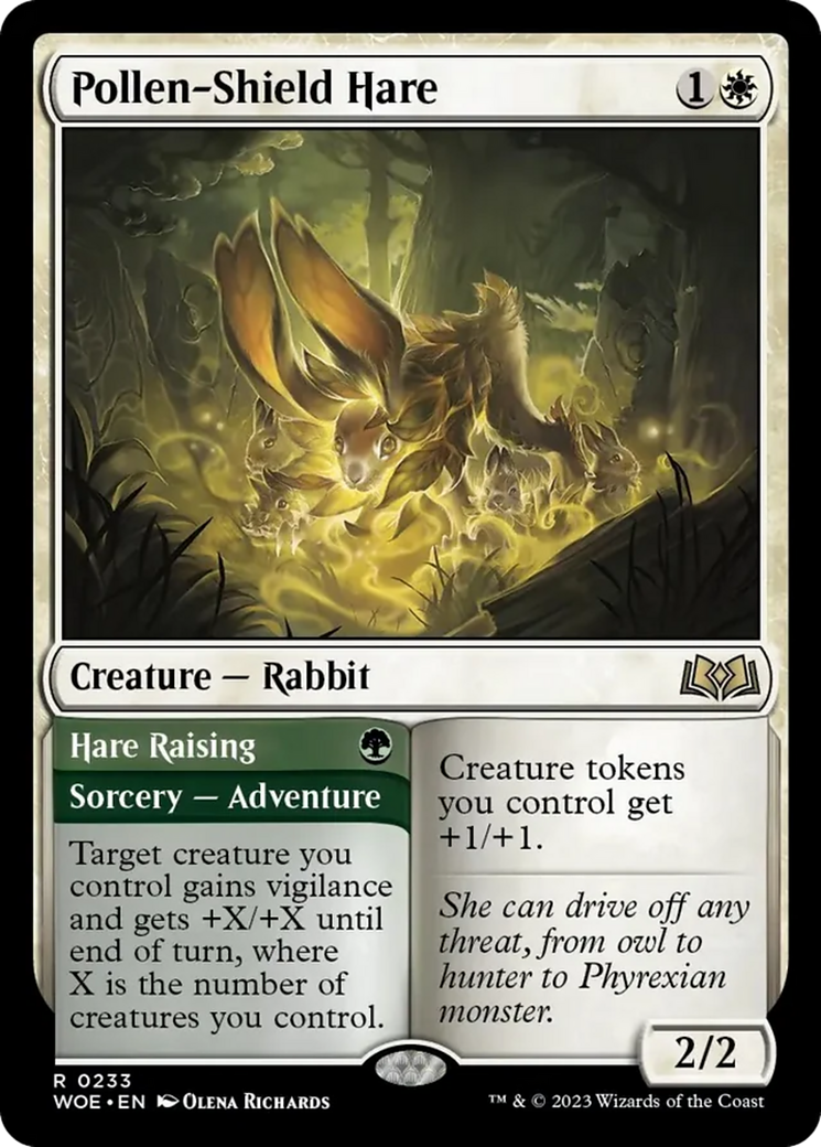 Pollen-Shield Hare // Hare Raising [Wilds of Eldraine] | Lots Moore NSW