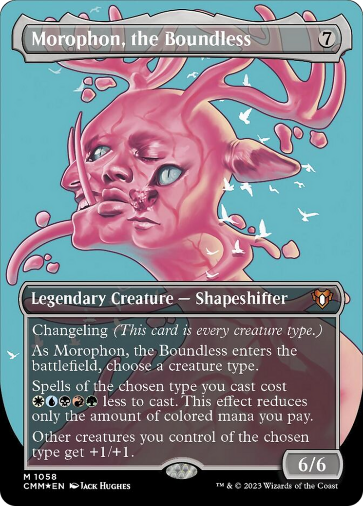 Morophon, the Boundless (Borderless Textured Foil Frame Break) [Commander Masters] | Lots Moore NSW