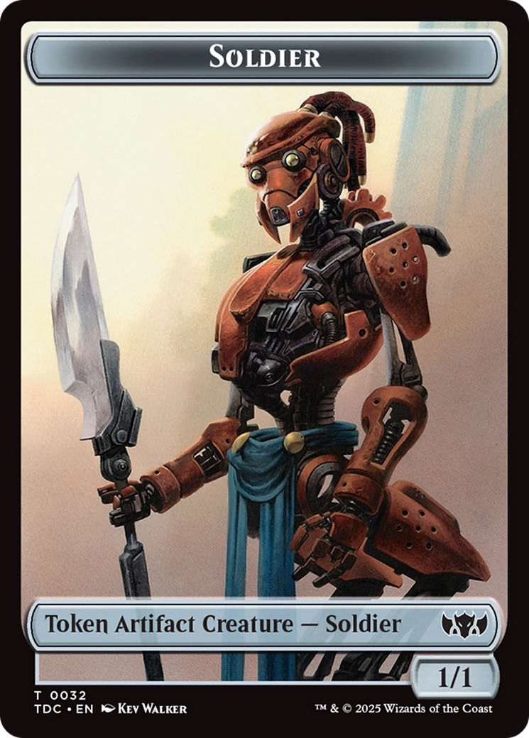 Solider (0032) // Copy Double-Sided Token [Tarkir: Dragonstorm Commander Tokens] | Lots Moore NSW