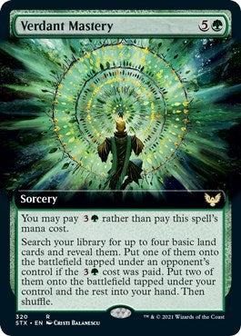 Verdant Mastery (Extended Art) [Strixhaven: School of Mages] | Lots Moore NSW