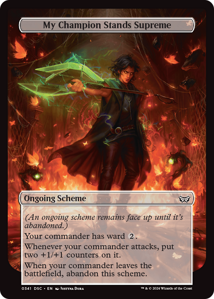 My Champion Stands Supreme (Full Art) [Duskmourn: Archenemy] | Lots Moore NSW