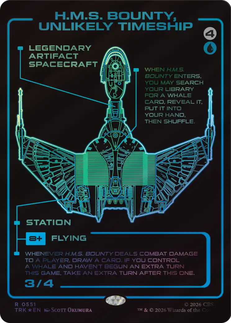 H.M.S. Bounty, Unlikely Timeship (Showcase) (Surge Foil) [Star Trek] | Lots Moore NSW