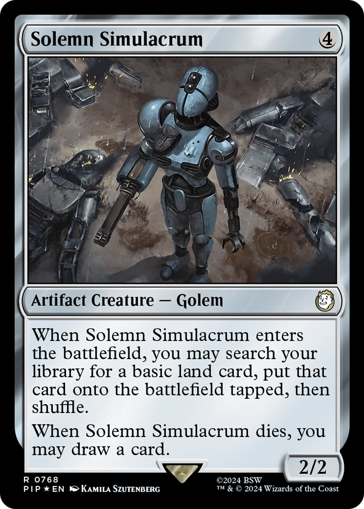 Solemn Simulacrum (Surge Foil) [Fallout] | Lots Moore NSW