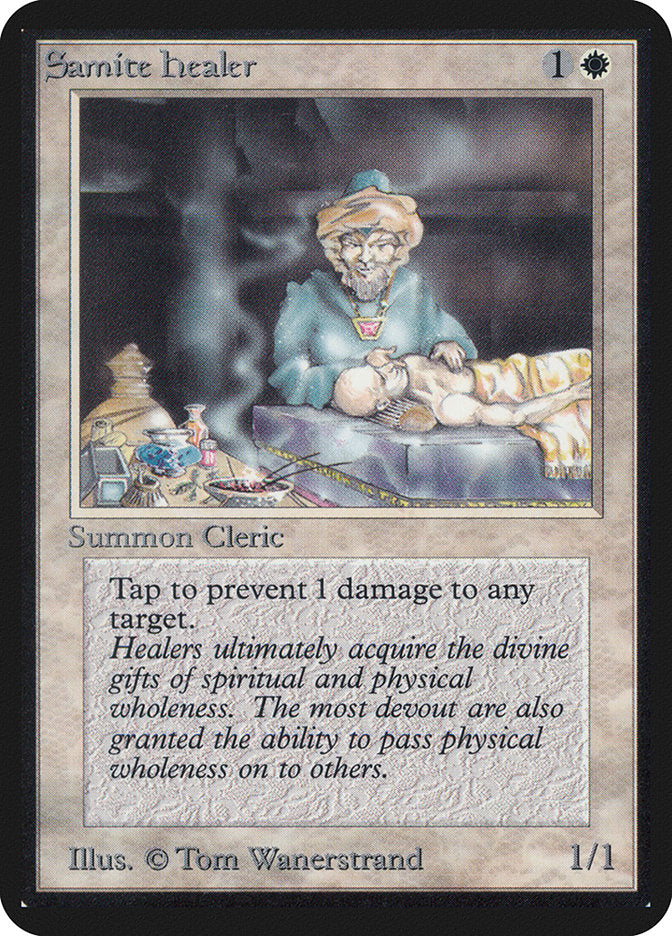 Samite Healer [Alpha Edition] | Lots Moore NSW