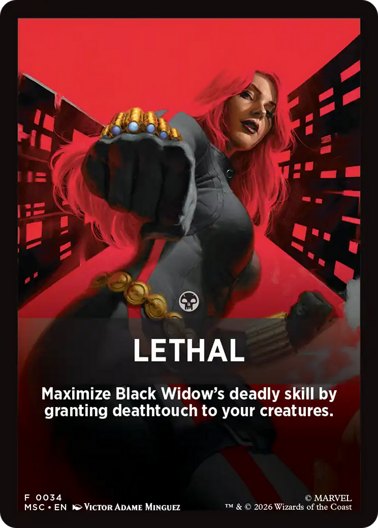 Lethal Theme Card [Marvel Super Heroes Commander] | Lots Moore NSW