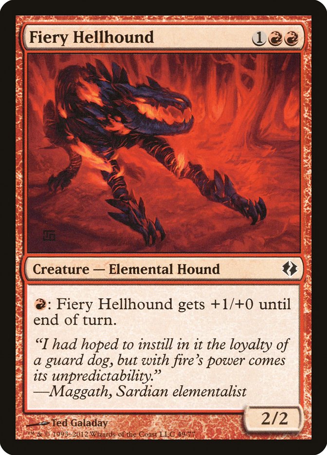 Fiery Hellhound [Duel Decks: Venser vs. Koth] | Lots Moore NSW