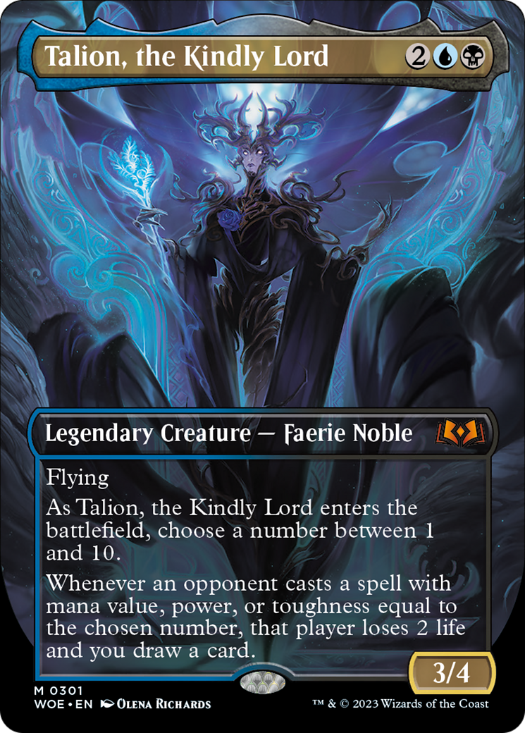 Talion, the Kindly Lord (Borderless Alternate Art) [Wilds of Eldraine] | Lots Moore NSW