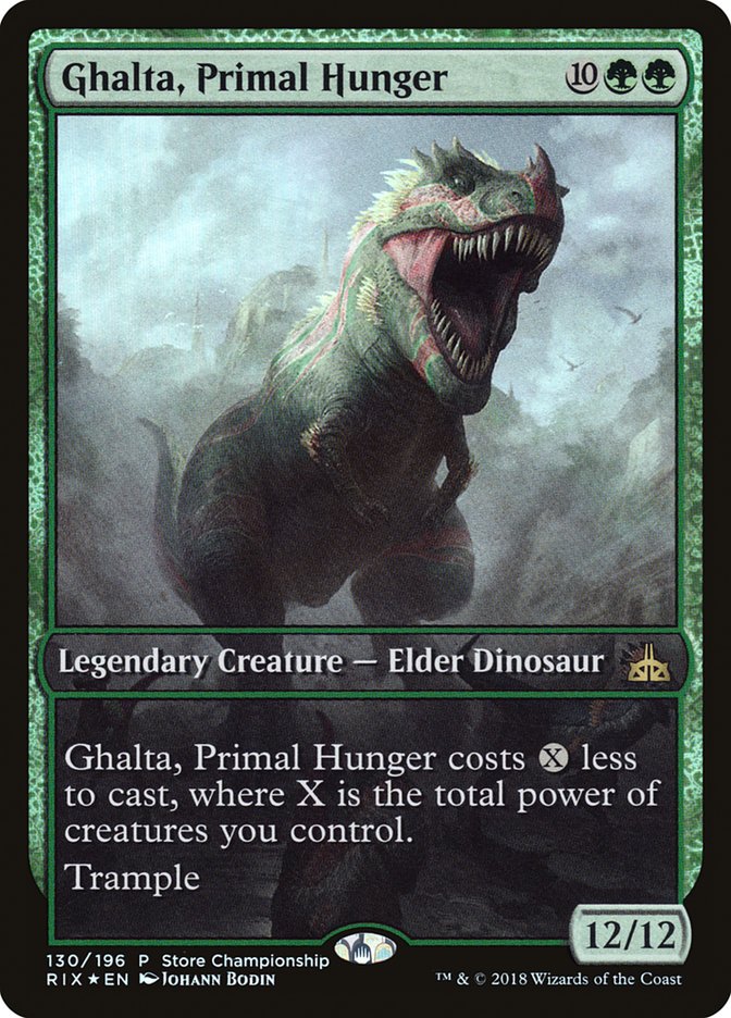 Ghalta, Primal Hunger (Store Championship) (Full Art) [Rivals of Ixalan Promos] | Lots Moore NSW