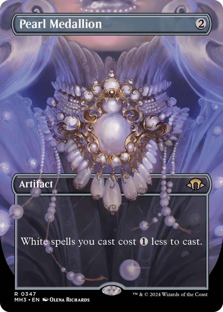 Pearl Medallion (Borderless) [Modern Horizons 3] | Lots Moore NSW