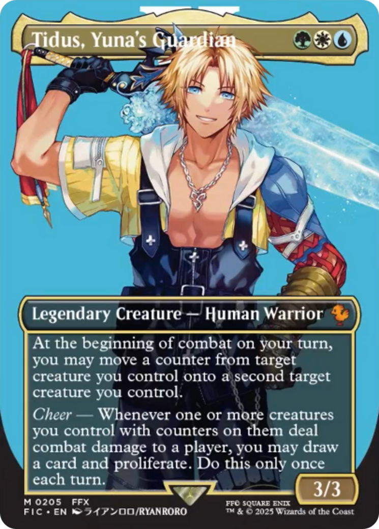Tidus, Yuna's Guardian (Borderless) [FINAL FANTASY Commander] | Lots Moore NSW