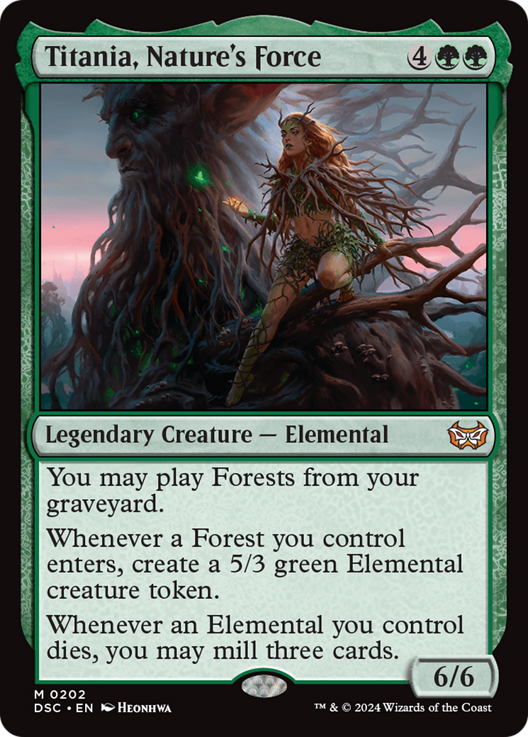 Titania, Nature's Force [Duskmourn: House of Horror Commander] | Lots Moore NSW