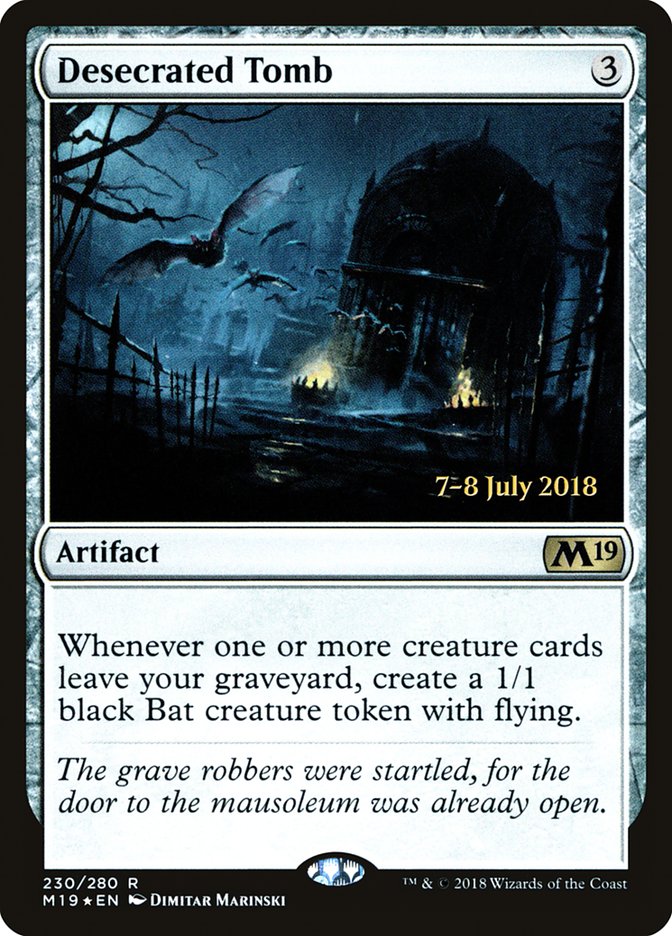 Desecrated Tomb [Core Set 2019 Prerelease Promos] | Lots Moore NSW