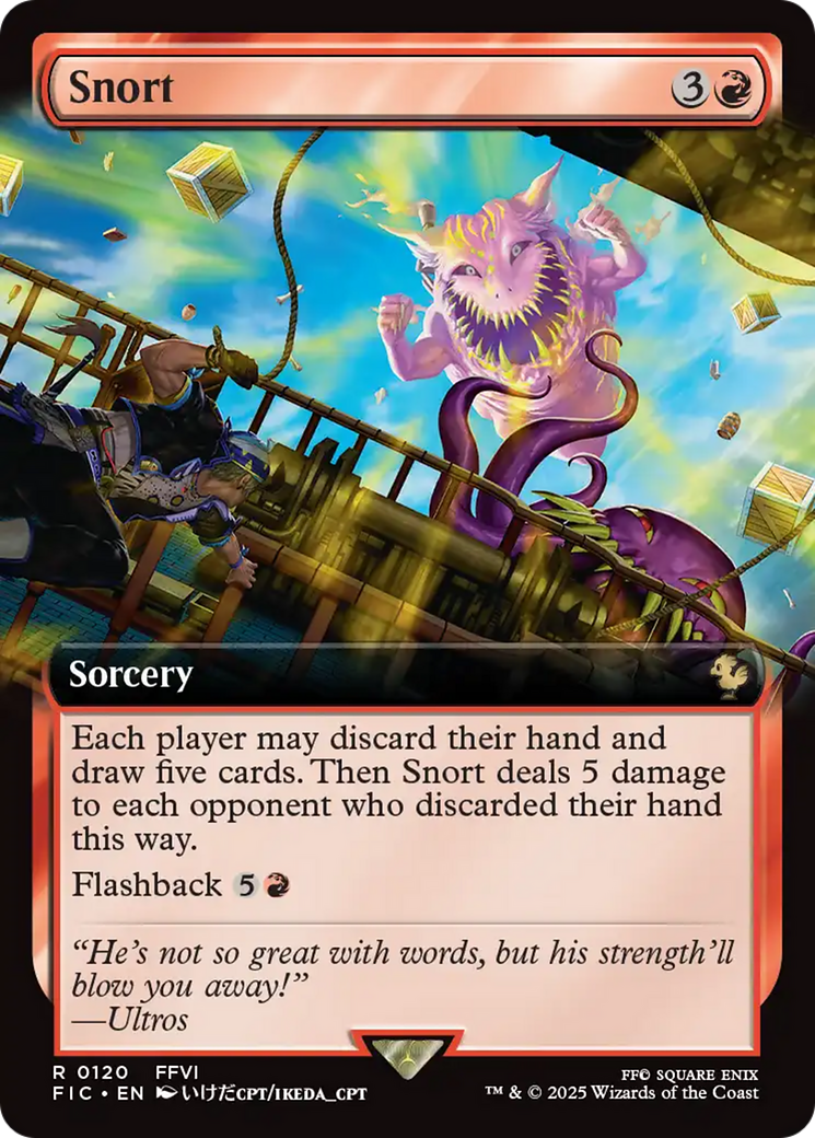 Snort (Extended Art) [FINAL FANTASY Commander] | Lots Moore NSW
