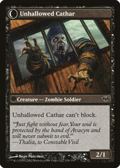 Loyal Cathar // Unhallowed Cathar [Dark Ascension] | Lots Moore NSW