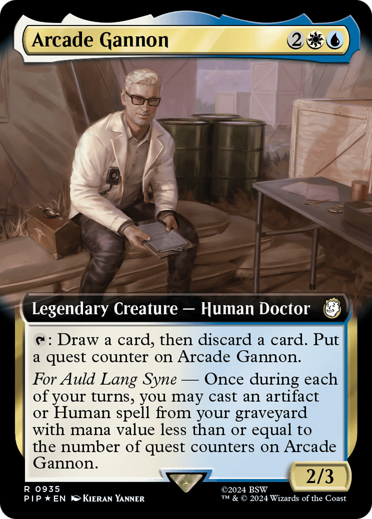 Arcade Gannon (Extended Art) (Surge Foil) [Fallout] | Lots Moore NSW