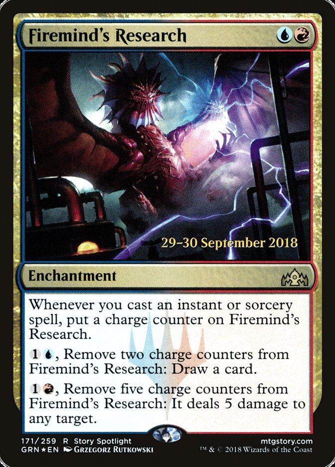 Firemind's Research [Guilds of Ravnica Prerelease Promos] | Lots Moore NSW