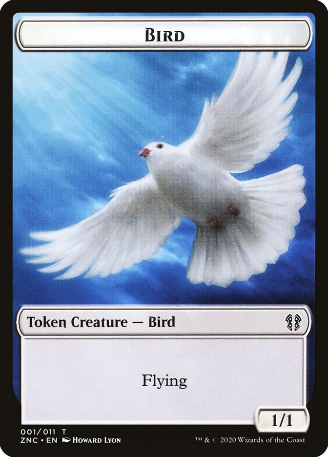 Bird // Kor Ally Double-Sided Token [Zendikar Rising Commander Tokens] | Lots Moore NSW