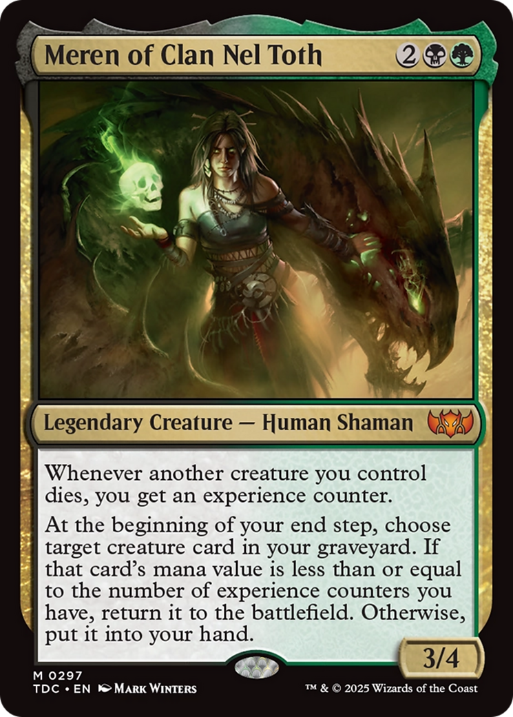 Meren of Clan Nel Toth [Tarkir: Dragonstorm Commander] | Lots Moore NSW