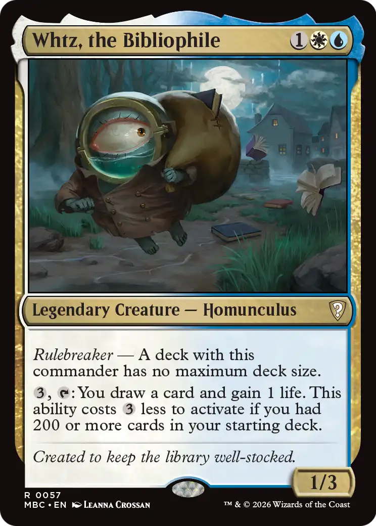 Whtz, the Bibliophile [Mystery Booster: Commander Edition] | Lots Moore NSW