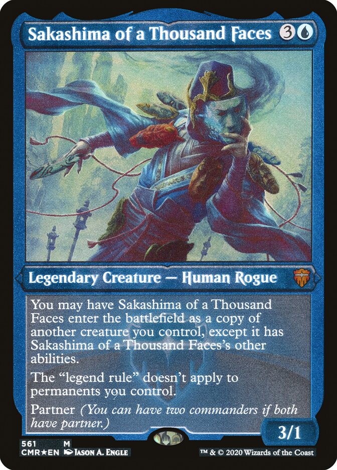 Sakashima of a Thousand Faces (Etched) [Commander Legends] | Lots Moore NSW