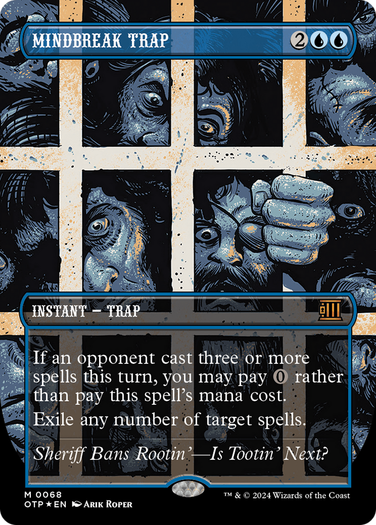 Mindbreak Trap (Textured Foil) [Outlaws of Thunder Junction: Breaking News] | Lots Moore NSW