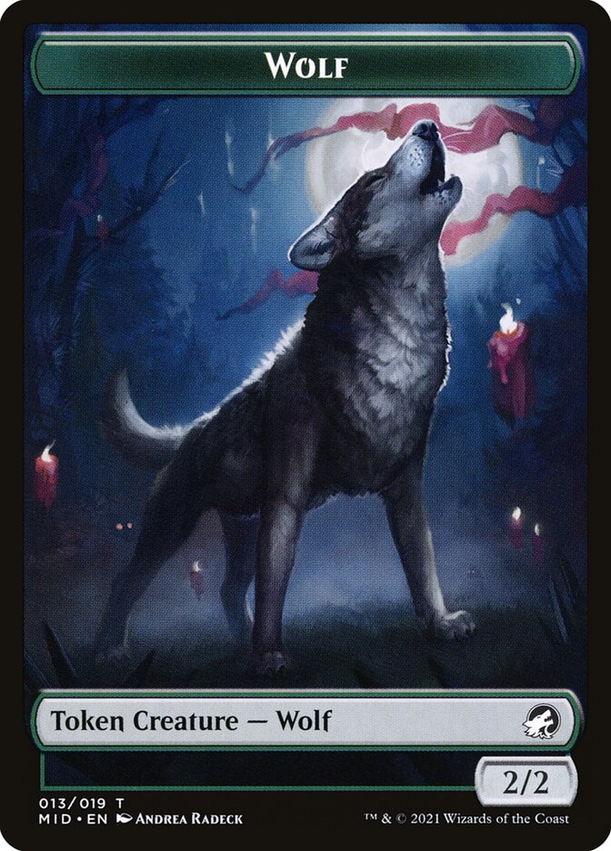 Wolf (013) // Treasure (015) Double-Sided Token [Challenger Decks 2022 Tokens] | Lots Moore NSW