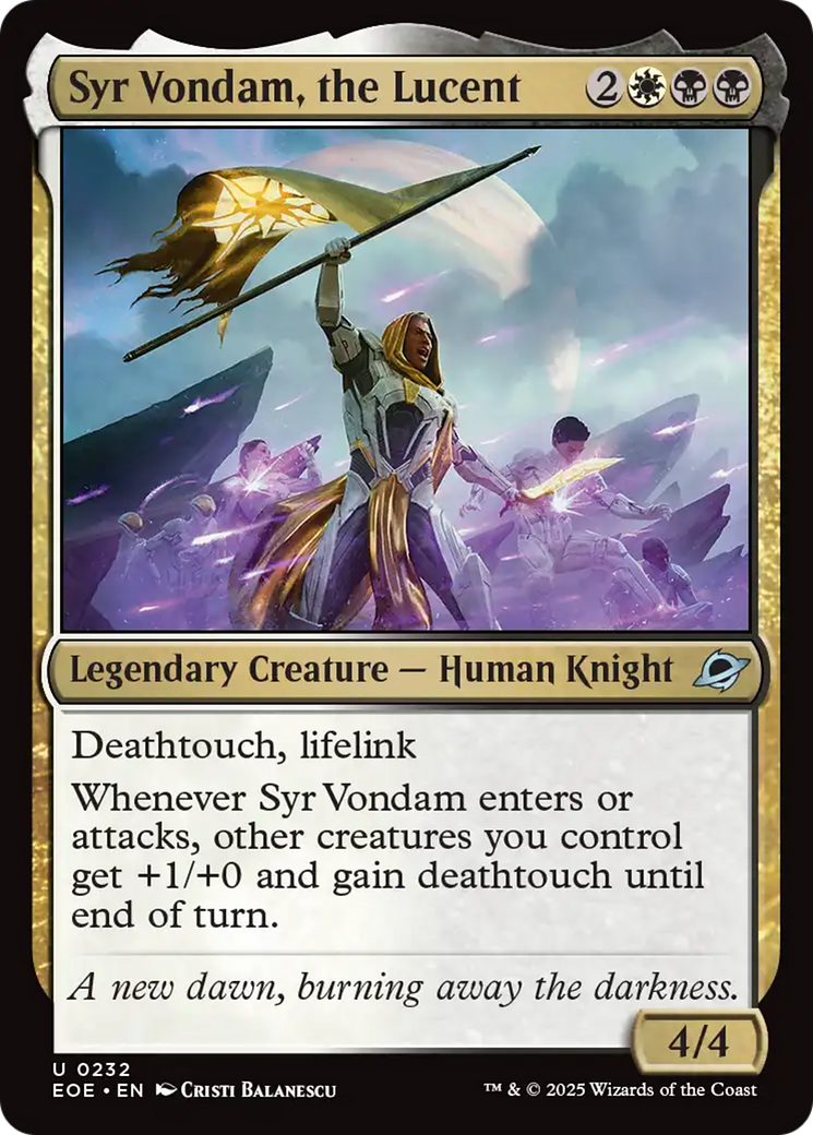 Syr Vondam, the Lucent [Edge of Eternities] | Lots Moore NSW