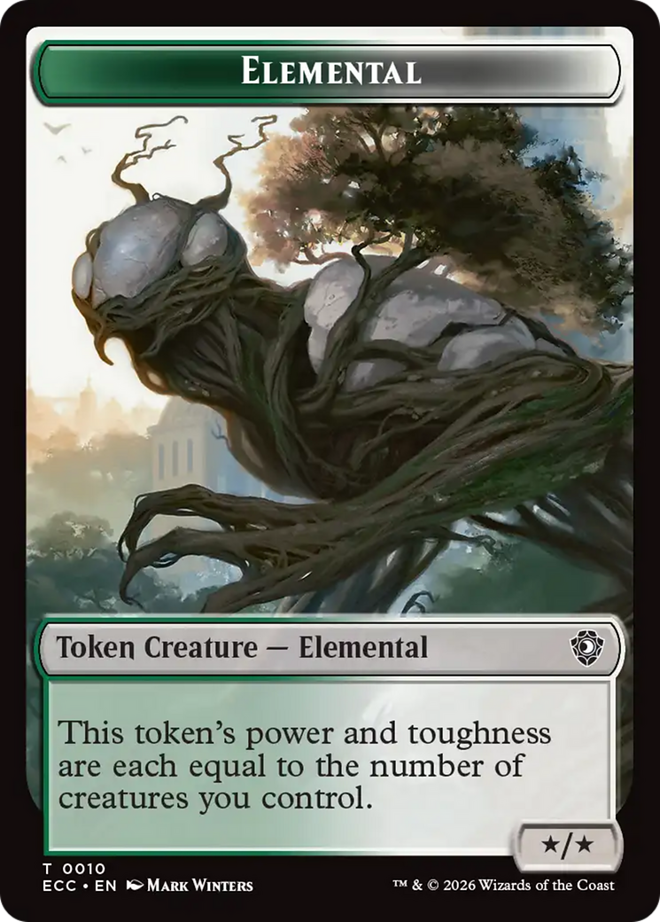 Rhino Warrior // Elemental (0010) Double-Sided Token [Lorwyn Eclipsed Tokens] | Lots Moore NSW