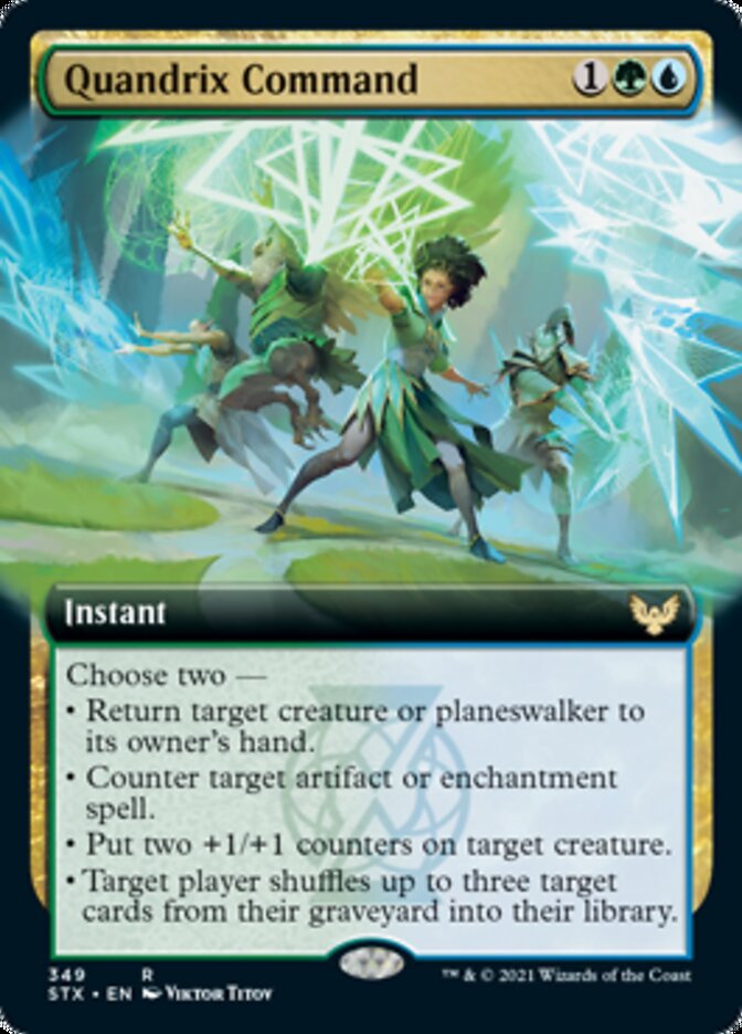 Quandrix Command (Extended Art) [Strixhaven: School of Mages] | Lots Moore NSW