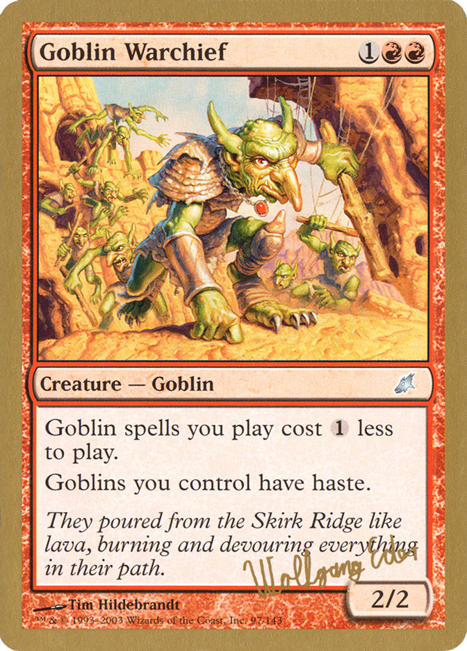 Goblin Warchief (Wolfgang Eder) [World Championship Decks 2003] | Lots Moore NSW