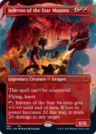Inferno of the Star Mounts (Borderless Alternate Art) [Dungeons & Dragons: Adventures in the Forgotten Realms] | Lots Moore NSW