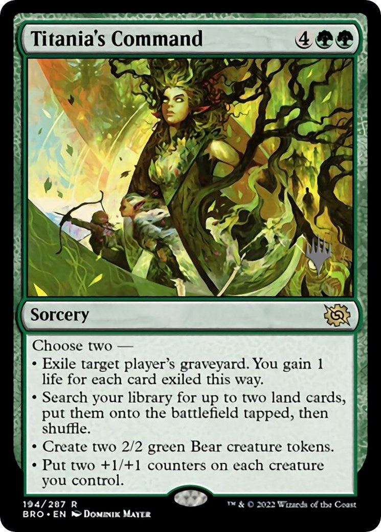 Titania's Command (Promo Pack) [The Brothers' War Promos] | Lots Moore NSW