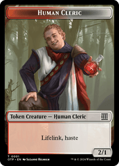 Human Cleric // Plot Double-Sided Token [Outlaws of Thunder Junction Tokens] | Lots Moore NSW