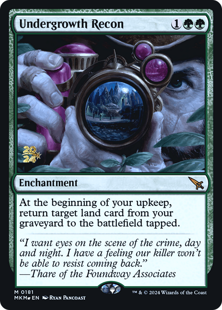 Undergrowth Recon [Murders at Karlov Manor Prerelease Promos] | Lots Moore NSW