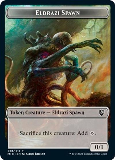 Eldrazi Spawn // Human Soldier Double-Sided Token [Innistrad: Midnight Hunt Commander Tokens] | Lots Moore NSW