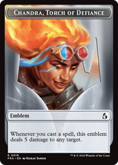 Chandra, Chill of Compliance // Chandra, Torch of Defiance Double-Sided Token [Reality Fracture Tokens] | Lots Moore NSW