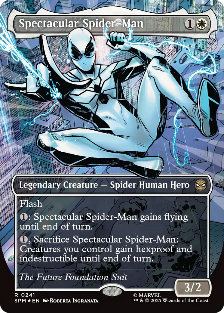 Spectacular Spider-Man (0241) (Borderless) (Textured Foil) [Marvel's Spider-Man] | Lots Moore NSW