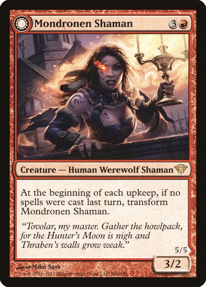 Mondronen Shaman // Tovolar's Magehunter [Dark Ascension] | Lots Moore NSW