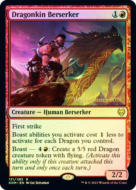 Dragonkin Berserker [Kaldheim Prerelease Promos] | Lots Moore NSW