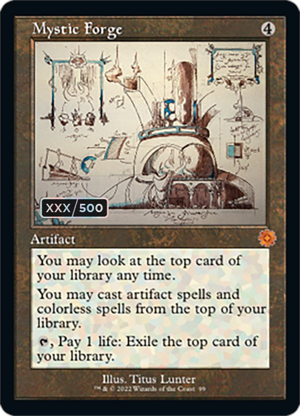 Mystic Forge (Retro Schematic) (Serialized) [The Brothers' War Retro Artifacts] | Lots Moore NSW