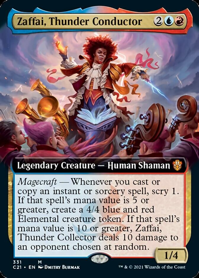 Zaffai, Thunder Conductor (Extended Art) [Commander 2021] | Lots Moore NSW