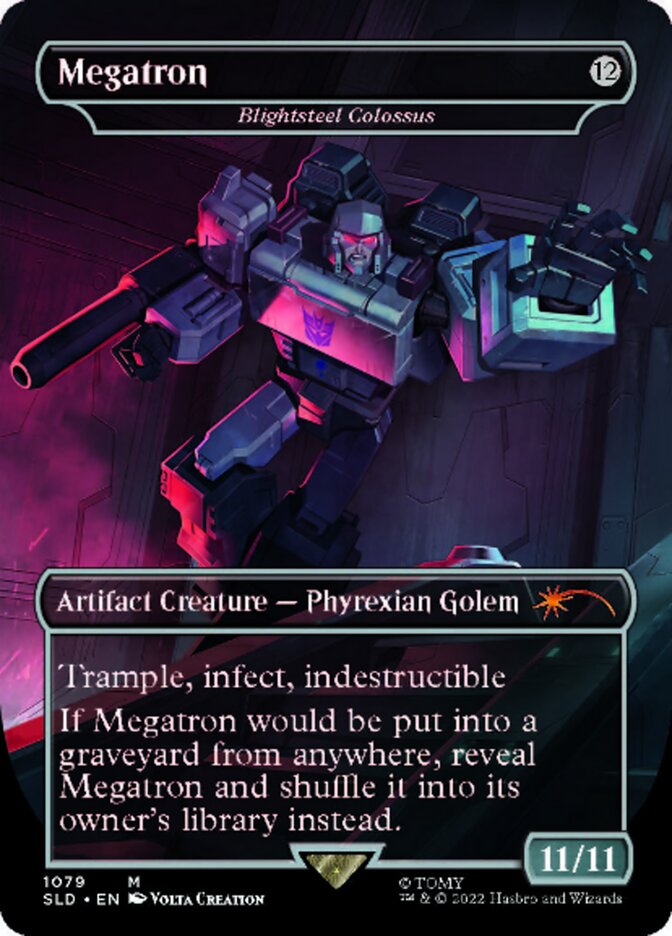 Blightsteel Colossus - Megatron (Borderless) [Secret Lair Drop Series] | Lots Moore NSW