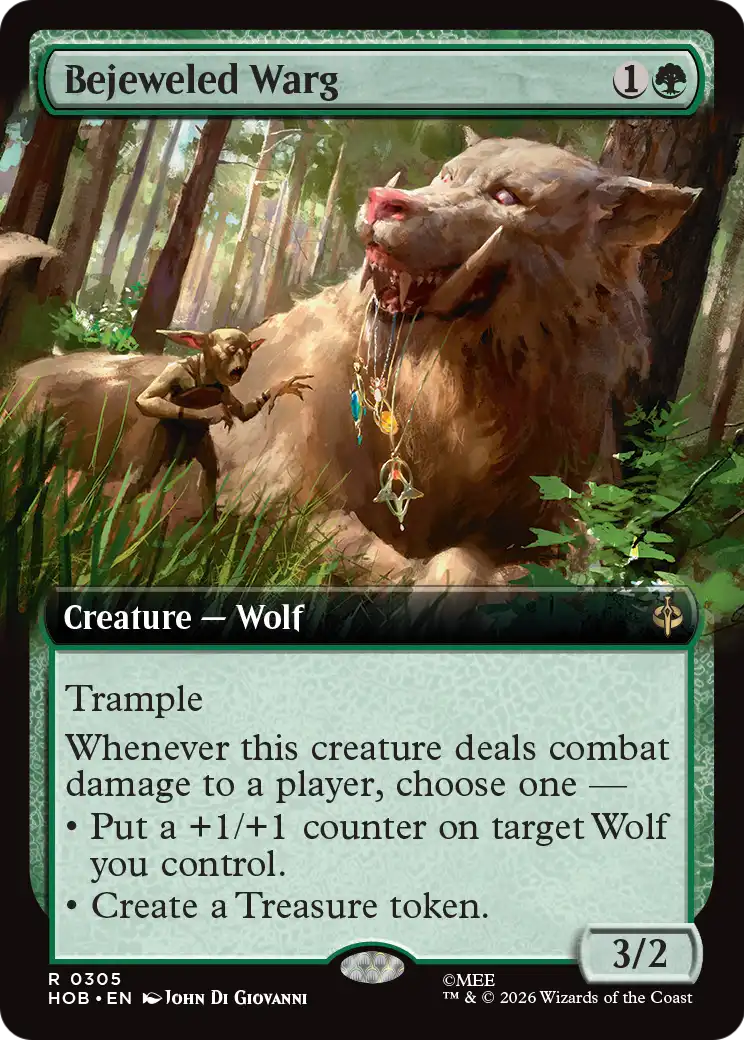 Bejeweled Warg (Extended Art) [The Hobbit] | Lots Moore NSW