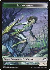 Golem // Elf Warrior Double-Sided Token [Double Masters Tokens] | Lots Moore NSW
