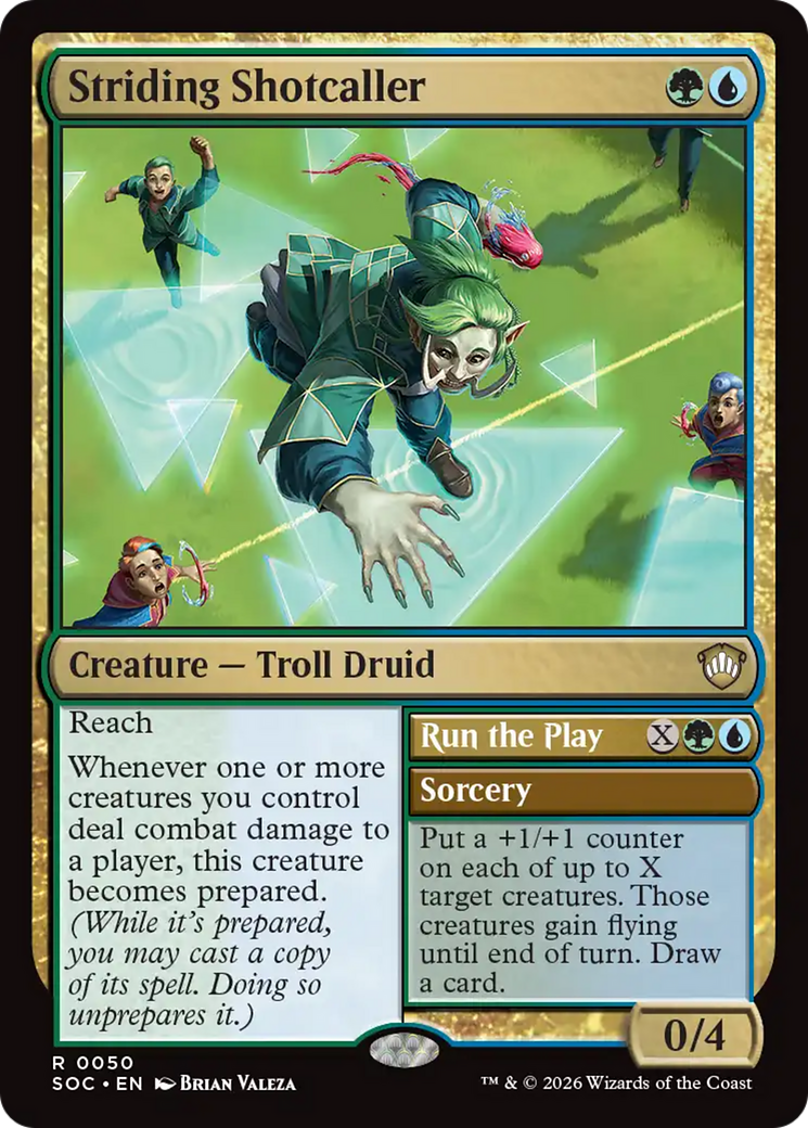 Striding Shotcaller [Secrets of Strixhaven Commander] | Lots Moore NSW