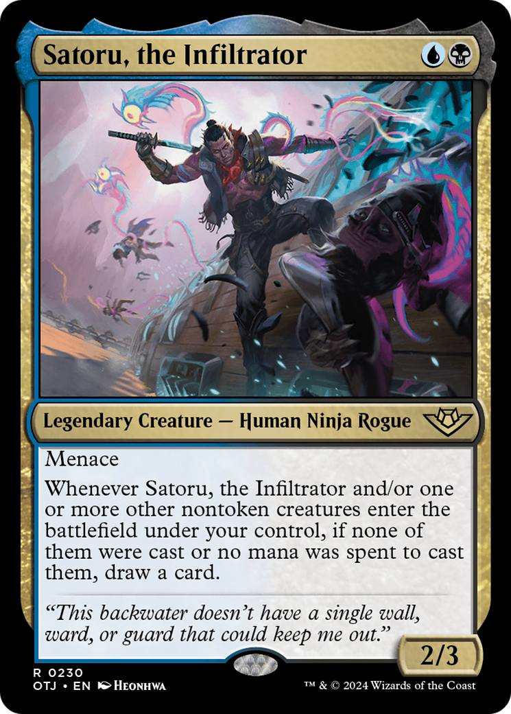 Satoru, the Infiltrator [Outlaws of Thunder Junction] | Lots Moore NSW