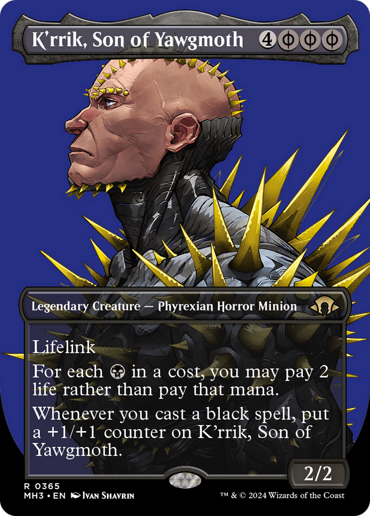 K'rrik, Son of Yawgmoth (Borderless) [Modern Horizons 3] | Lots Moore NSW