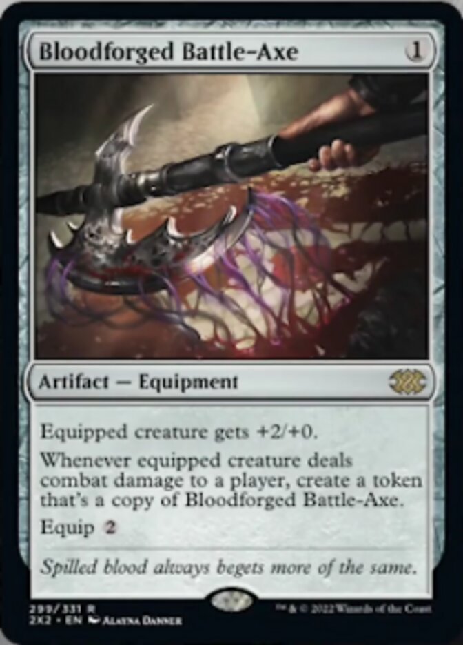 Bloodforged Battle-Axe [Double Masters 2022] | Lots Moore NSW