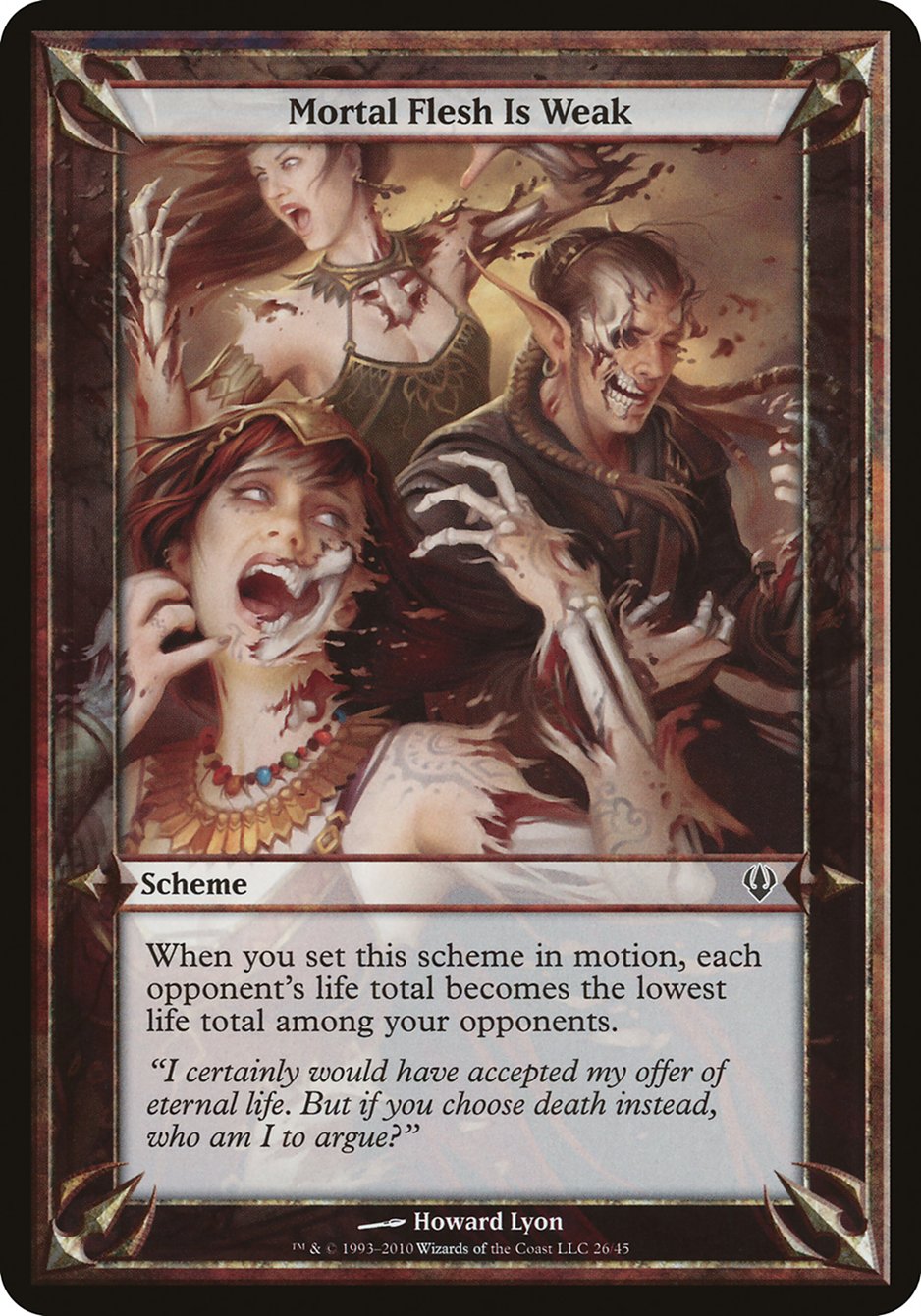 Mortal Flesh Is Weak (Schemes) [Archenemy Schemes] | Lots Moore NSW
